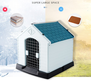 OEM Luxe Hondenhuis Serie Buiten Klein Medium Groot Alle Seizoenen Regenbestendig Kunststof Kennel Hondenhuis Met Raam - Product Image 3
