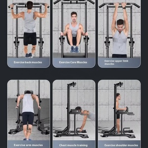 Equipo de Fitness Multifuncional 2026 para Interiores: Barra Horizontal, Estación de Dominadas y Flexiones, Torre de Ejercicios para el Hogar - Product Image 5