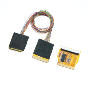 Cáp LVDS 40 chân tùy chỉnh 20455, cáp màn hình đồng trục xoắn nhỏ 0.5mm, dành cho màn hình cảm ứng LCD công nghiệp, laptop - Product Image 4