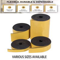 Ruban adhésif en mousse de caoutchouc EPDM auto-adhésif, imperméable, isolant, pour le remplissage des espaces entre les portes et les fenêtres, insonorisant et amortissant