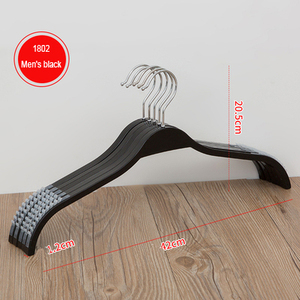 Plastik Aski Cintre Vetement Kleding Kinderen Bán Buôn Bộ Móc Treo Quần Áo Trẻ Em Bằng Nhựa Màu Đen Cho Áo Khoác Quần Áo - Product Image 2