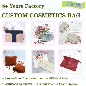 Pochette à cordon en cuir PU rose 25*15 cm, imperméable, pour maquillage, vente en gros, cadeau de mariage, rangement pour perruques, accessoires capillaires et lingerie - Product Image 5