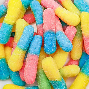 Hot Selling Fruchtige gefrier getrocknete Gummi würmer Burger Candy High Demand Günstige Truthahn gummi gefrier getrocknete Süßigkeiten in Box-Verpackung - Product Image 1