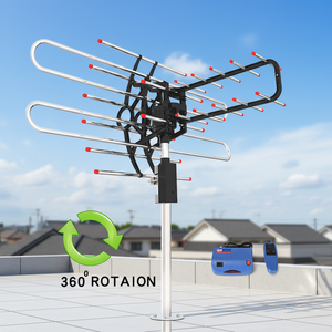 Markets <b>Remote</b> <b>Controlled</b> 6m 360 Rotation Outdoor <b>TV</b> Antenna with Pole Mount and External - Product Image 1