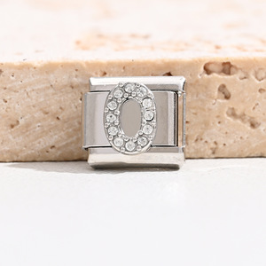 DIY Silver Number Module Bracelet Set With Crystal Rhinestone Bezel Setting Unisex Fashion Jewelry Gift - Product Image 2