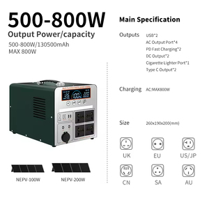 Portable <b>Solar</b> <b>Generator</b> Latest Outdoor 1000W Power Station 953Wh Lithium Battery MPPT Pure Sine Wave - Product Image 5