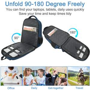 <span class=keywords><strong>Mochila</strong></span> <span class=keywords><strong>Antirrobo</strong></span> Elegante para Portátil, <span class=keywords><strong>Mochila</strong></span> <span class=keywords><strong>de</strong></span> Viaje Grande con Lonchera <span class=keywords><strong>Impermeable</strong></span>, Resistente para el Trabajo y Negocios - Product Image 6