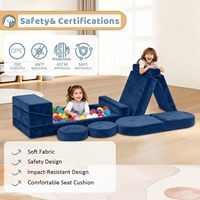 12 Stück Modular Kids Play Couch Cabrio Kleinkind Schnitts ofa Wasch bares, langlebiges Schaum boden kissen für Kinderspiel zimmer