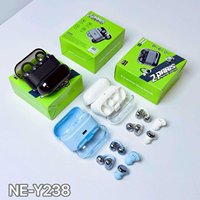 Écouteurs sans fil TWS 2-en-1 NE-Y238 à clipser semi intra-auriculaires pour le sommeil, 3 styles, stéréo, faible consommation, appels clairs, vente en gros
