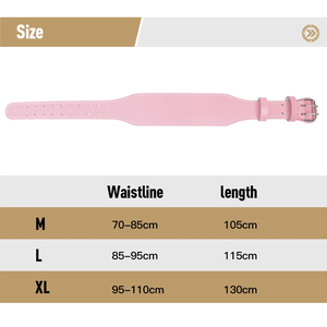 Cinturón de cuero <span class=keywords><strong>para</strong></span> levantamiento de pesas, cinturón de gimnasio <span class=keywords><strong>para</strong></span> mujer con logotipo personalizado - Product Image 5