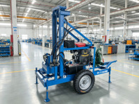 Foreuse de puits d'eau portable haute performance 150m, service OEM ODM, vente directe usine en gros
