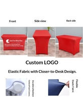 Taplak Meja Cetak Kustom dengan Logo untuk Acara Promosi, Pameran Dagang, Pameran, Konferensi, dan Penutup Meja