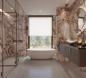 Bán buôn Đỏ thiêu kết đá slab bóng mờ Đá Nhân Tạo kích thước lớn thiêu kết đá cho khách sạn trang trí nội thất nhà - Product Image 5