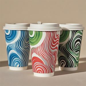 Low MOQ Custom Logo Kraft Paper <b>Cups</b> 8oz/12oz/16oz <b>Disposable</b> Packaging Coffee <b>Cups</b> for Tea and Coffee Shops - Product Image 4