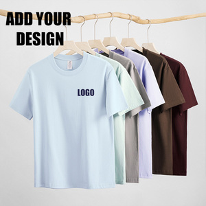 Wholesale 100% Cotton Casual Blank Tshirt <b>Plain</b> Customized Homme T-<b>Shirt</b> Custom Printing Logo Heavyweight T <b>Shirt</b> For Men - Product Image 2
