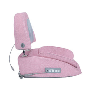 Coussin de massage électrique pour le dos et la taille avec fonction de chaleur et de pétrissage, rechargeable, forme trapézoïdale rectangulaire - Product Image 4