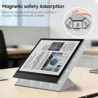 Étui de protection magnétique en cuir PU ultra-fin et léger avec support multi-angles et fonction veille/réveil automatique pour Boox Note Air5 C 2025