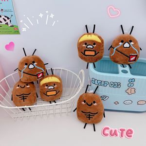 พวงกุญแจตุ๊กตาแมลงสาบกล้ามเนื้อสุดฮา ของขวัญน่ารักสำหรับสาวๆ ตกแต่งกระเป๋าเป้สะพายหลัง ของที่ระลึกงานปาร์ตี้ - Product Image 1