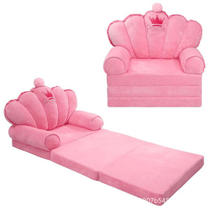 Canapé pliant pour enfants Giving Tree, chaise de dessin animé, design princesse rose, pour enfants de 3 ans et plus - Product Image 5