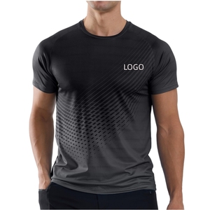 Custom Men Sports T Shirt Quick Dry Polyester Spandex Athletic Gym Running Training Short Sleeve Custom Print <b>Tee</b> F00 - Product Image 5