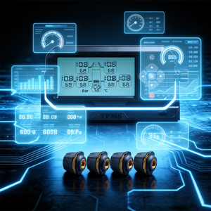 Sistema Inalámbrico de Monitoreo de Presión y Temperatura de Neumáticos (TPMS) para Camionetas, Remolques y Furgonetas, <span class=keywords><strong>con</strong></span> Impresión de Logotipo Gratuita, <span class=keywords><strong>Precio</strong></span> de Fábrica - Product Image 1