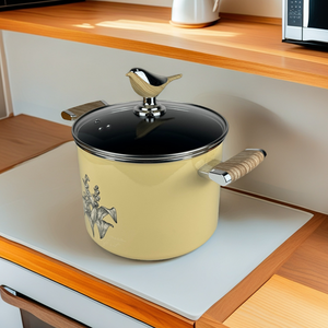 Olla de Cocina Esmaltada Antiadherente de Alta Calidad con Tapa, Capacidad de 7L, Modelo Bellflower - Product Image 3