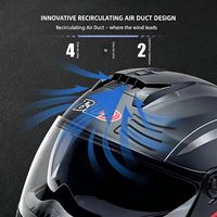 Casque de moto modulable intégral à visière relevable en ABS pour la réparation et les ateliers de modification