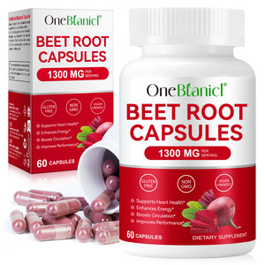 OneBtanicl Beetroot Powder Supports Blood Pressure, Athletic Performance, Digestive, Immune System <strong>Beet</strong> <strong>Root</strong> Capsules - Product Image 4
