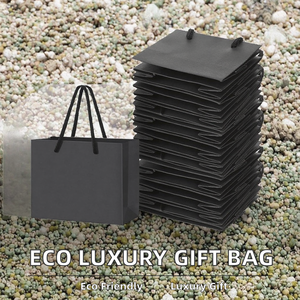 Bolsas de Papel de Regalo de Lujo Reciclables con Laminación y Cinta para Impresión de Logotipo Personalizado, Empaquetado para Pequeñas Empresas - Product Image 2