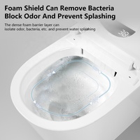 Ensembles de toilettes intelligentes suspendues au mur de luxe Télécommande de commode électrique suspendue au mur de luxe moderne à double chasse pour salles de bains modernes