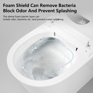 Tường sang trọng treo nhà vệ sinh thông minh đặt kép tuôn ra hiện đại sang trọng treo tường điện commode điều khiển từ xa cho phòng tắ<span class=keywords><strong>m</strong></span> hiện đại - Product Image 4