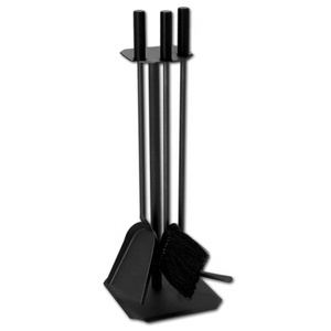 Juego de Herramientas de chimenea de hierro negro, para el Interior del hogar, herramienta de <span class=keywords><strong>leña</strong></span> - Product Image 2