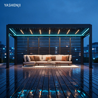 Pergola commerciale en aluminium pour terrasses de piscine, grand toit à lames orientables imperméable, qualité supérieure