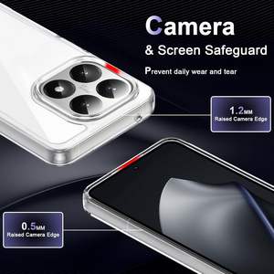 Coque de téléphone 15T 5G transparente, résistante aux chocs, dos rigide en PC, cadre en TPU, anti-rayures, protection contre les chutes - Product Image 6