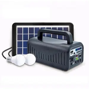 Draagbare Mini Outdoor Camping Speaker Radio Zonne-Energie Verlichting Kit En Zonne-Energie Systeem Generator Voor Thuis