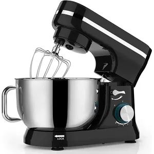 Broodmixer Machine Met 4,5l Roestvrijstalen Kom Stand Mixer Keukenmachine 6-Speed Tilt-Head Food Mixer Voor Thuis Gebruikt