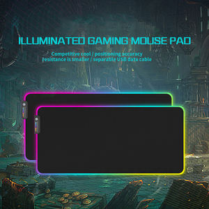 Teclado y Alfombrilla de Ratón para Juegos RGB con Luz LED, Material de Goma, Impermeable, Antideslizante, Alfombrilla de Escritorio Cuadrada Multitamaño en Existencia - Product Image 2
