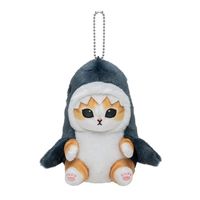 Mignon requin chat frit crevettes chat peluche poupée pendentif belle chambre voiture sac décoration pendentif noël cadeau porte-clés
