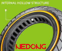 Nedong 10x2.5/45 rainure G30 pneu 10 pouces Scooter électrique pièces de rechange et accessoires pneu solide pour Ninebot Max G30