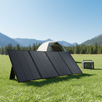 Panneau solaire pliable portable 400 Watts à 4 plaques ETFE, étanche, efficacité photoélectrique de 23,5 %, prend en charge OEM/ODM, diverses options