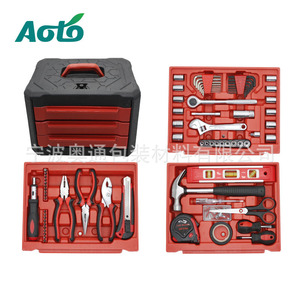 Kit d'outils ménagers Acto ATCT-001, type tiroir portable avec marteau, tournevis, ruban à mesurer, niveau, ciseaux - Product Image 5