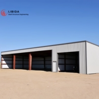Atelier industriel à grande portée en structure acier préfabriquée scellée, sans colonnes, résistant, avec dessin Tekla professionnel