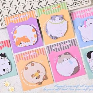 กระดาษโน้ตรูปการ์ตูนน่ารัก Cat Paradise คุณภาพสูง สำหรับนักเรียน ใช้ตกแต่งข้อความ ของใช้สำหรับการเรียนรู้ ต้อนรับเปิดเทอม - Product Image 5
