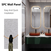 Panneau mural SPC imperméable couleur or 1220x2440cm en composite pierre-plastique pour mur de douche de salle de bain