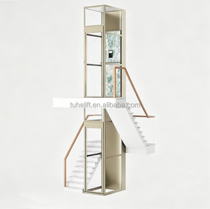 Ascenseurs modernes pour villas à 3 étages, ascenseurs résidentiels pour maisons à 5 étages, cabine en verre, ascenseurs pour petits logements - Product Image 5