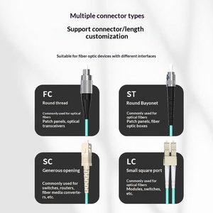 Câble de raccordement optique blindé multimode OM3, 2 fibres, 10 Gigabit <span class=keywords><strong>Ethernet</strong></span>, FTTH, anti-rat - Product Image 4