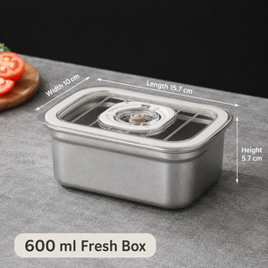 Rapid Cooling <b>Metal</b> Food Container Rectangle Fresh Storage <b>Lunch</b> <b>Box</b> Modern Design Fruit Pattern - Product Image 4