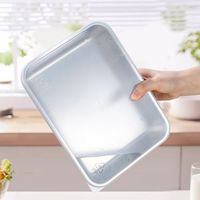 Nouvelle boîte à lunch rectangulaire en acier inoxydable écologique avec couvercle pour la conservation de la fraîcheur Metasan