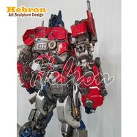 Ön sipariş Açık Hava Dev Optimus Prime Transformer Robot Heykeli Transformer Gerçek Boyutlu Film Heykelleri Kahraman Heykeli