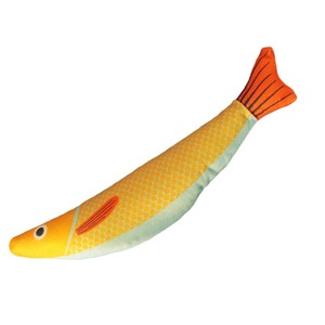 Juguete de peluche con forma de pez para gatos, con hierba gatera, juguete masticable para aliviar el aburrimiento, juguete interactivo para gatos - Product Image 5